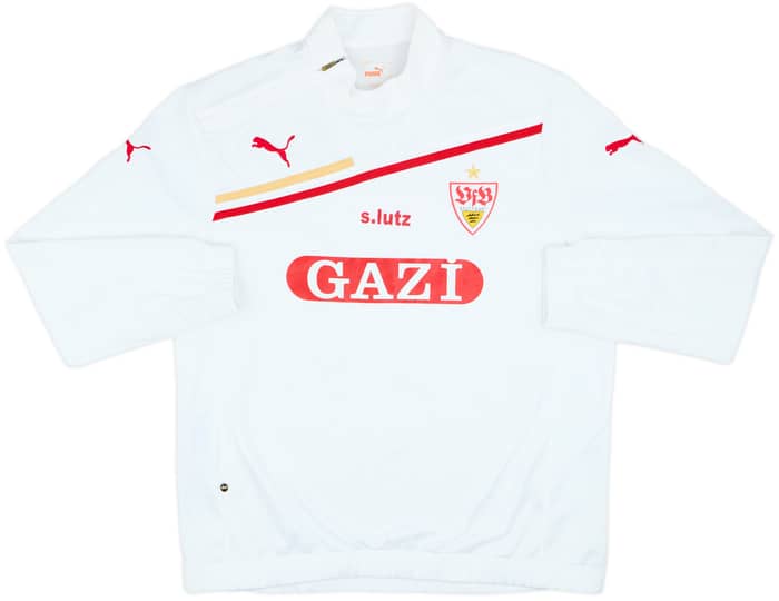 Sudadera de entrenamiento con cremallera 1/4 Puma artículo de personal del Stuttgart 2011-12 S.Lutz - 5/10 - (L)