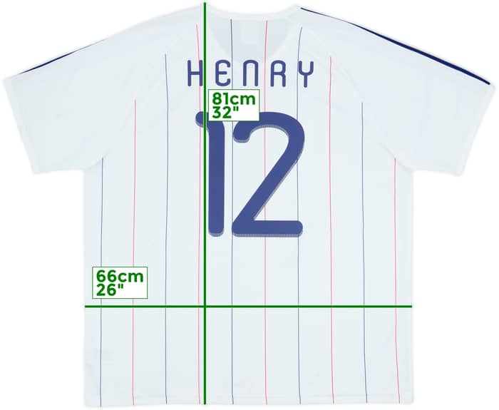 2009-10 France Basic Away Shirt Henry #12 - 5/10 - (XXL)