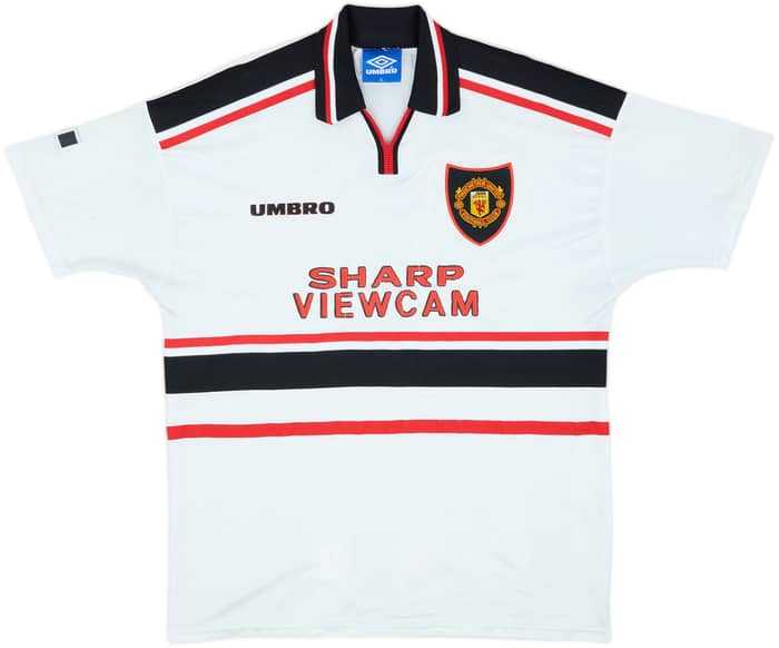 1997-99 Manchester United Away Shirt Beckham #7 - 6/10 - (XL)