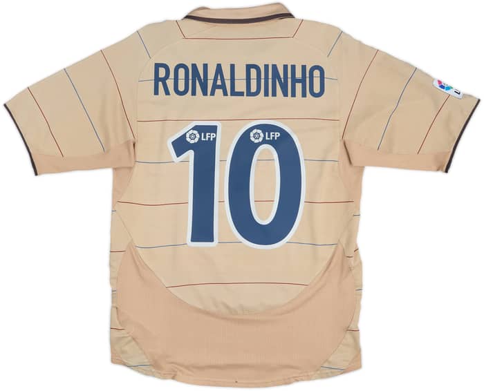2003-05 Barcelona Away Shirt Ronaldinho #10 - 7/10 - (M)