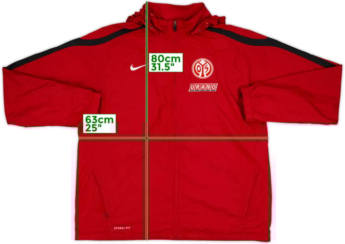 2011-12 Mainz Nike Chamarra de chándal con capucha - 7/10 - (XL)
