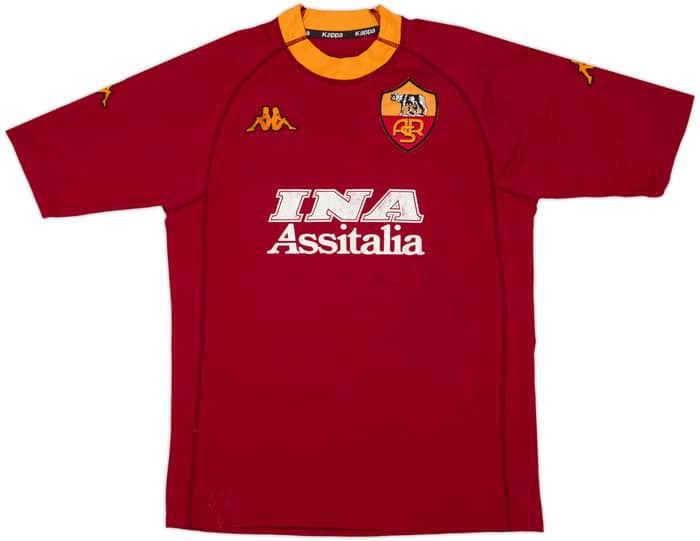 2000-01 Roma Home Shirt Totti #10 - 6/10 - (XL)