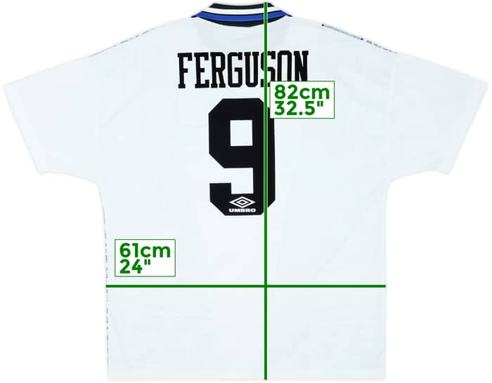 1994-95 Everton Away Shirt Ferguson #9 - 9/10 - (XL)