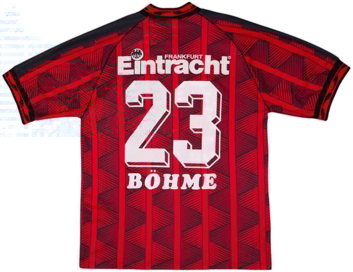 1995-96 Eintracht Frankfurt Home Shirt Bohme #23 - 6/10 - (M)