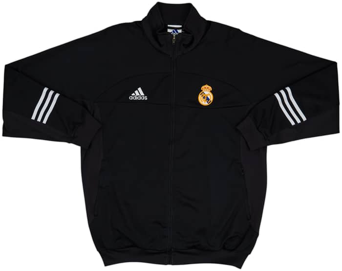 2002 Real Madrid Centenary adidas Fleece Track Jacket - 8/10 - (L)