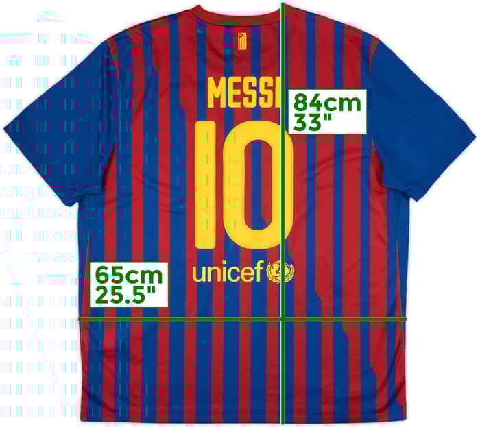 2011-12 Barcelona Home Shirt Messi #10 - 6/10 - (XXL)