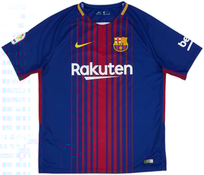 2017-18 Barcelona Home Shirt Messi #10 - 8/10 - (L)