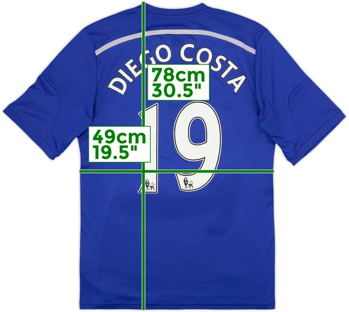 2014-15 Chelsea Home Shirt Diego Costa #19 - 6/10 - (L)