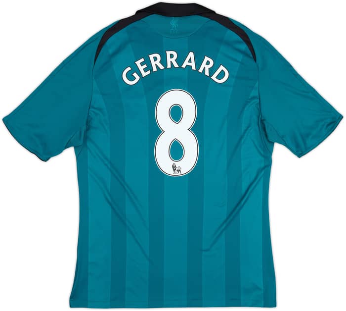 2008-09 Liverpool Third Shirt Gerrard #8 - 8/10 - (L)