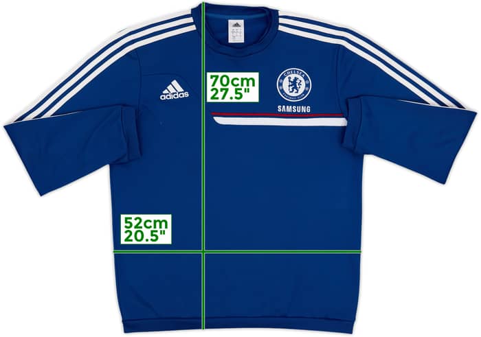 2013-14 Chelsea adidas Sweat Top - 8/10 - (M/L)