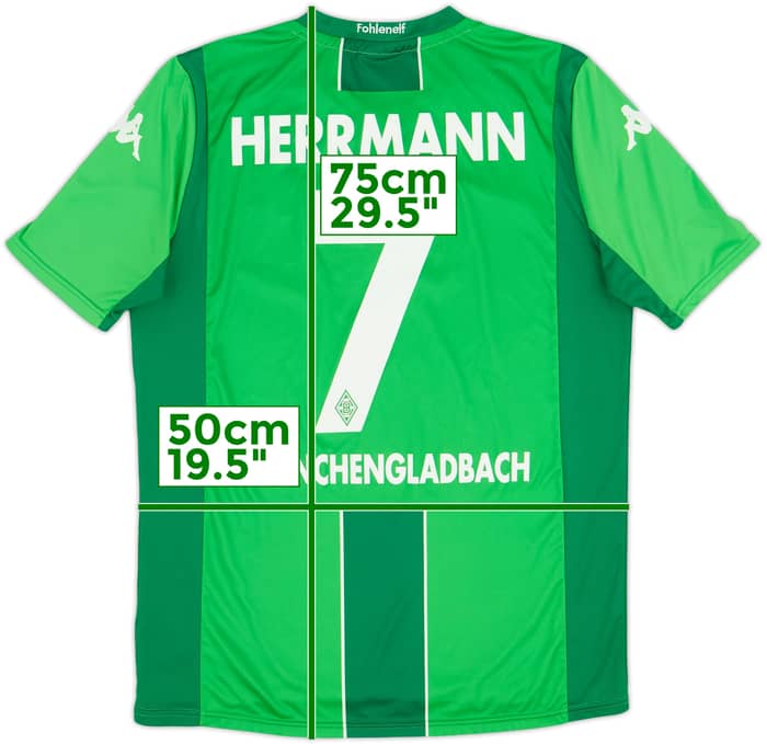 2014-15 Borussia Monchengladbach Away Shirt Herrmann #7 - 8/10 - (M)