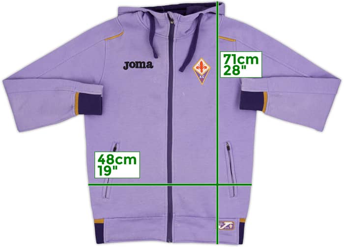 2014-15 Fiorentina Joma Hooded Track Jacket - 6/10 - (S)