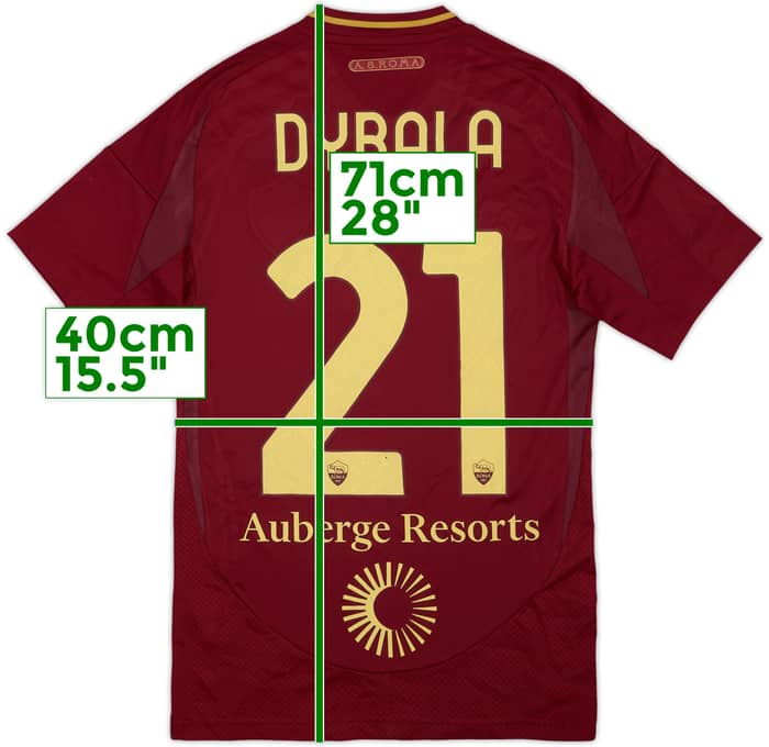 2024-25 Roma Home Shirt Dybala #21 - 6/10 - (XS)