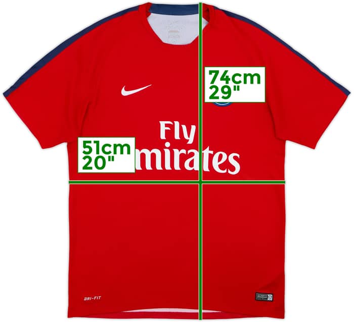 2016-17 Paris Saint-Germain Nike Training Shirt - 8/10 - (L)