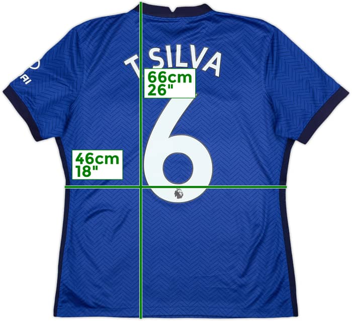 2020-21 Chelsea Home Shirt T.Silva #6 - 9/10 - (Women's L)