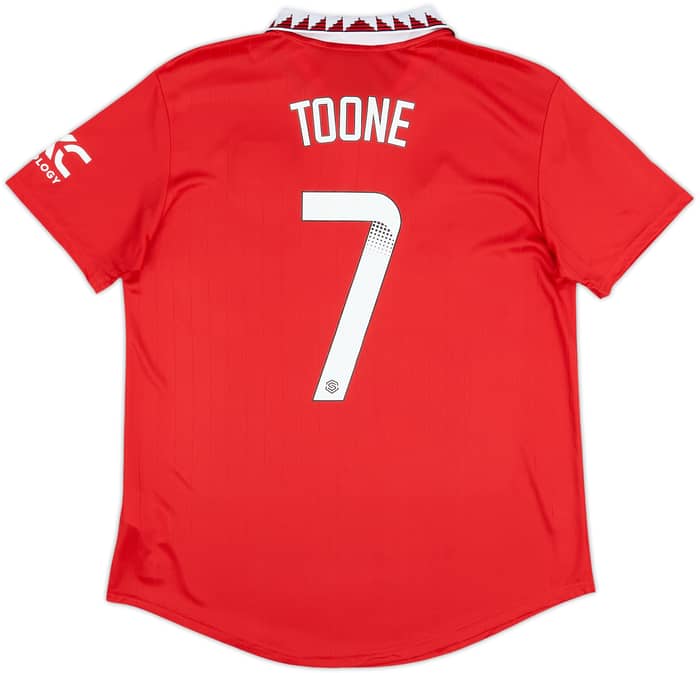 2022-23 Manchester United Home Shirt Toone #7 - 9/10 - (Women's L)