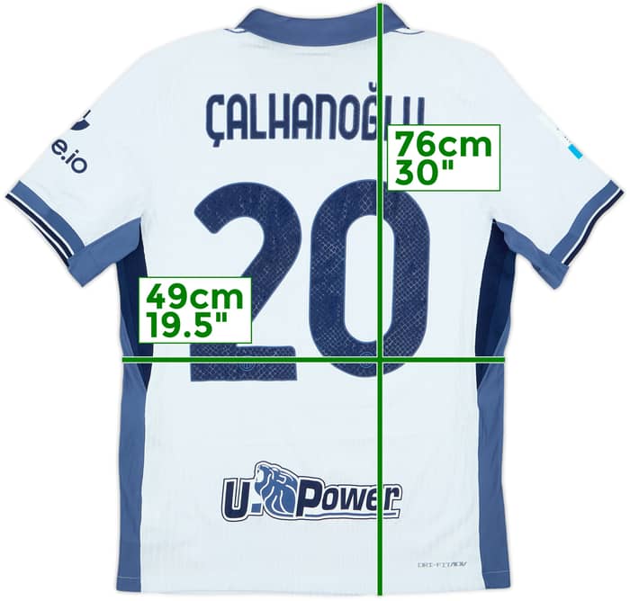 2024-25 Inter Milan Authentic Away Shirt Calhanoglu #20 - 10/10 - (M)