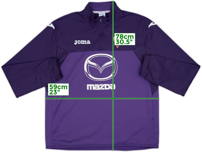 2012-13 Fiorentina Joma 1/4 Zip Drill Top - 8/10 - (XXL)