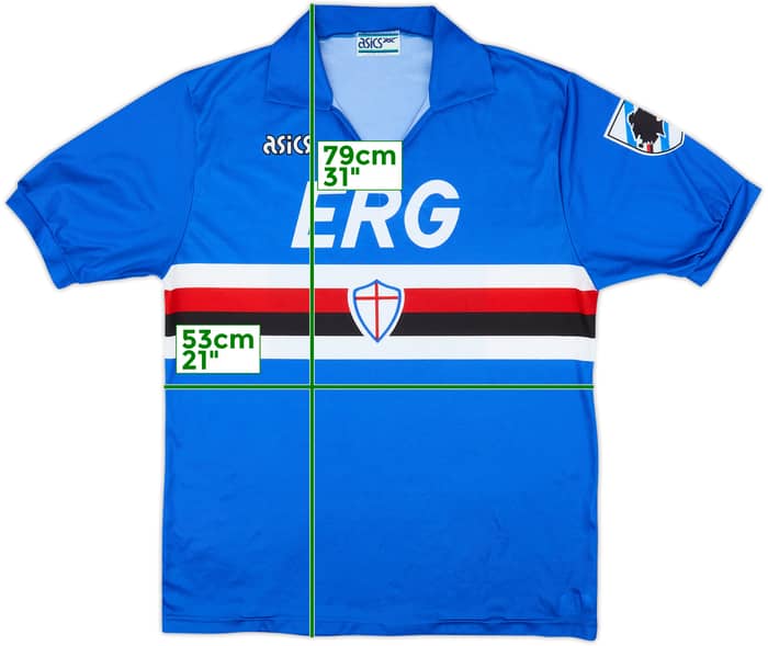 1992-94 Sampdoria Home Shirt - 6/10 - (XL)