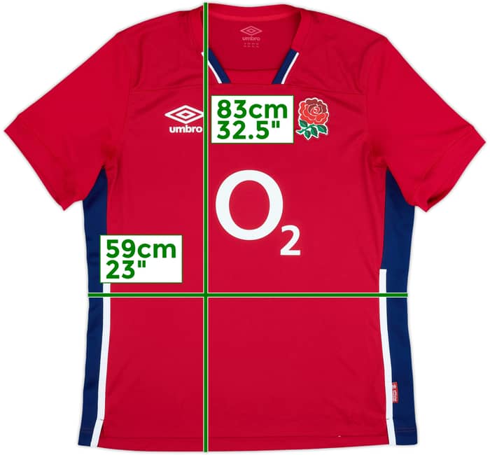 2021-22 England Rugby Away Shirt - 9/10 - (XXL)