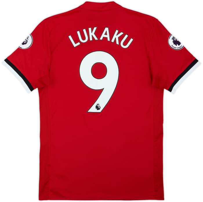 2017-18 Manchester United Home Shirt Lukaku #9 - 9/10 - (S)