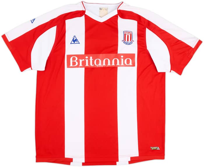 2008-09 Stoke City Home Shirt Delap #24 - 8/10 - (L)
