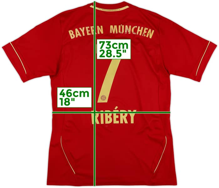 2011-13 Bayern Munich Home Shirt Ribery #7 - 6/10 - (XL.Boys)