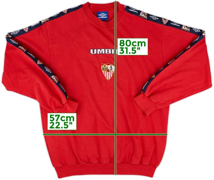 1998-99 Sevilla Umbro Sweat Top - 8/10 - (XL)