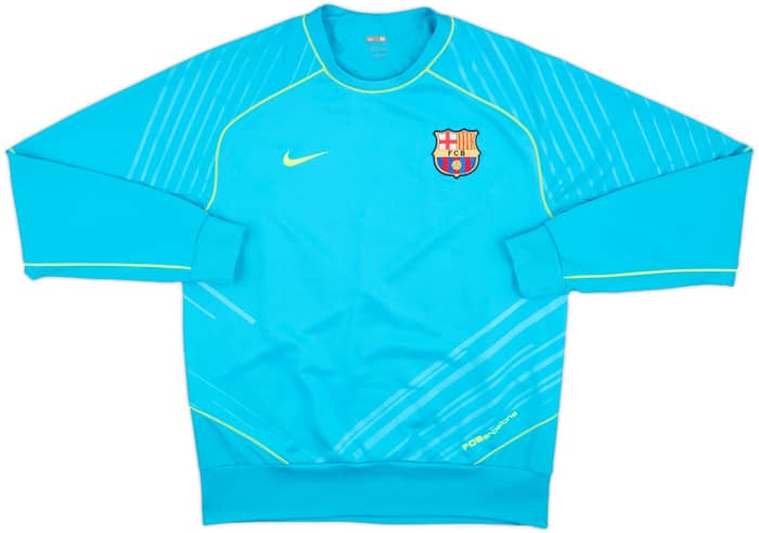 2007-08 Barcelona Player Issue Nike Sweat Top - 8/10 - (M)