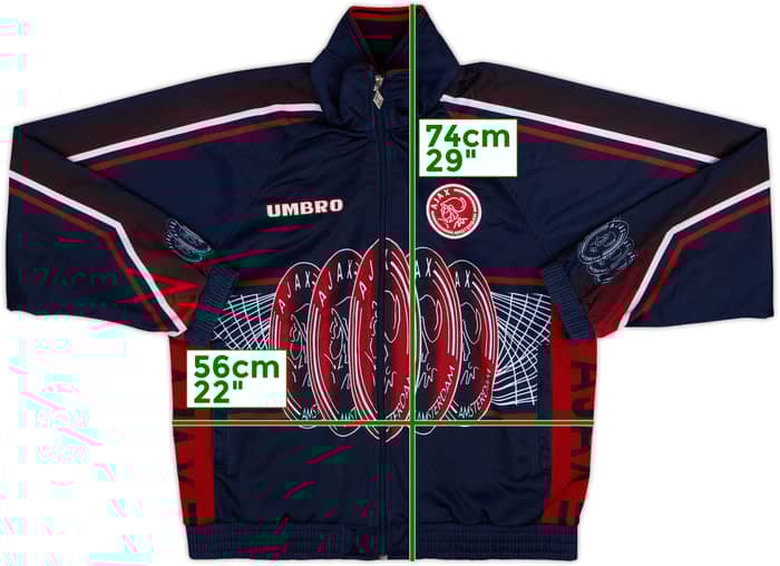 1997-98 Ajax Umbro Track Jacket - 8/10 - (S)