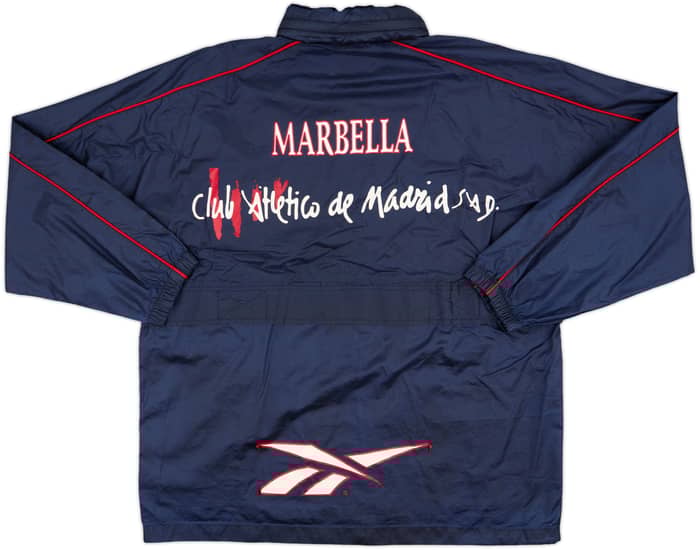 1998-99 Atletico Madrid Reebok Hooded Rain Jacket - 5/10 - (L)