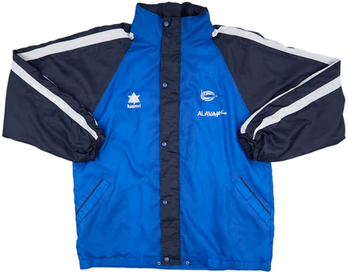 1999-00 Alaves Luanvi Hooded Rain Jacket - 9/10 - (XXL)