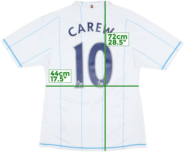 2007-08 Aston Villa Player Issue Away Shirt Carew #10 - 7/10 - (M)