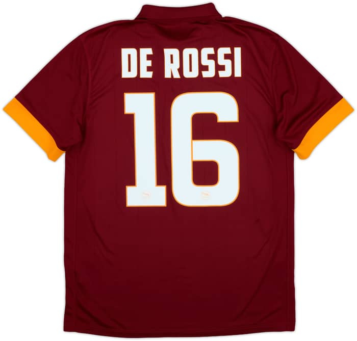 2014-15 Roma Home Shirt De Rossi #16 - 10/10 - (M)