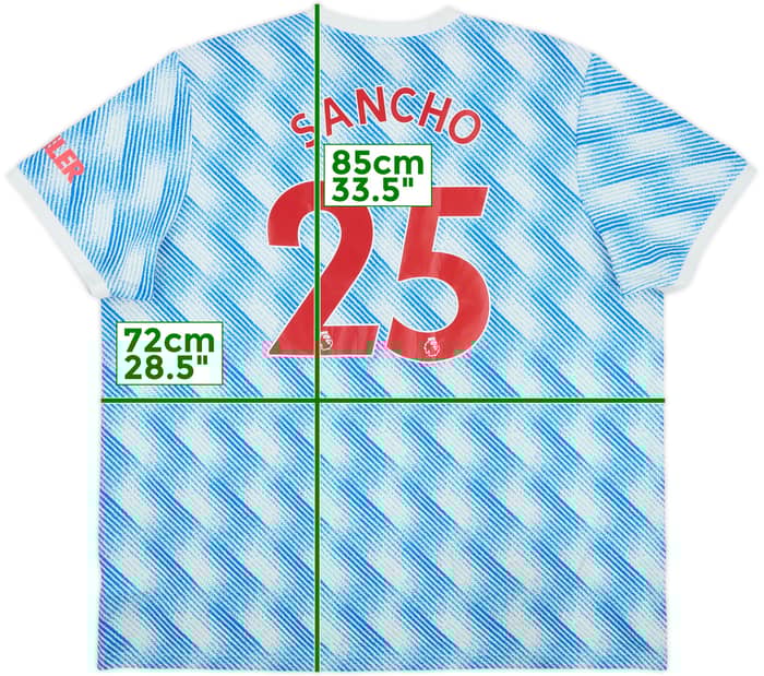 2021-22 Manchester United Away Shirt Sancho #25 - 9/10 - (3XL)
