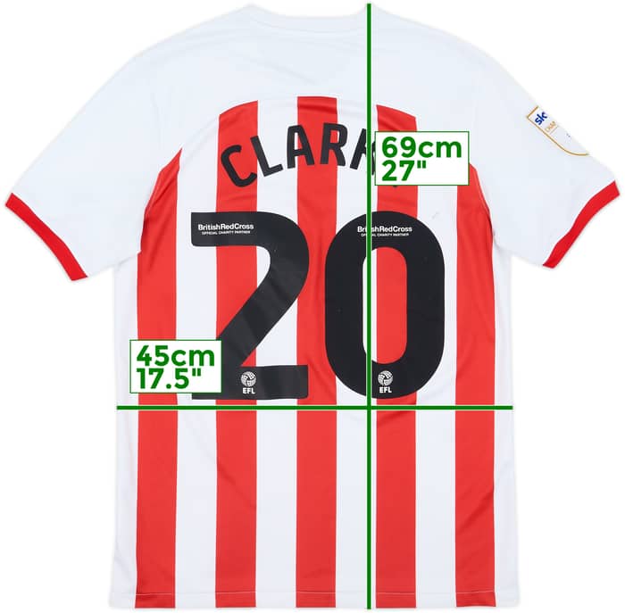 2023-24 Sunderland Home Shirt Clarke #20 - 6/10 - (M)