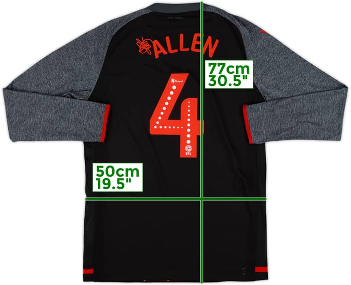 2019-20 Stoke City Away L/S Shirt Allen #4 - 9/10 - (L)