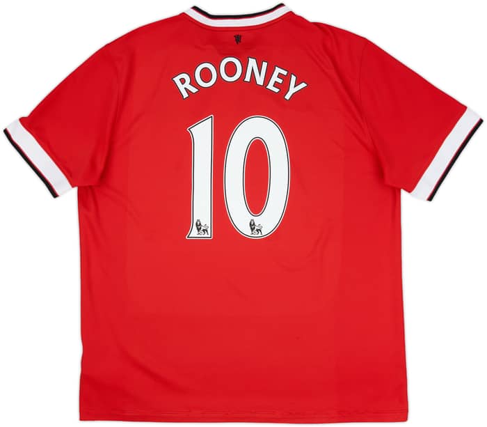 2014-15 Manchester United Home Shirt Rooney #10 - 6/10 - (XL)