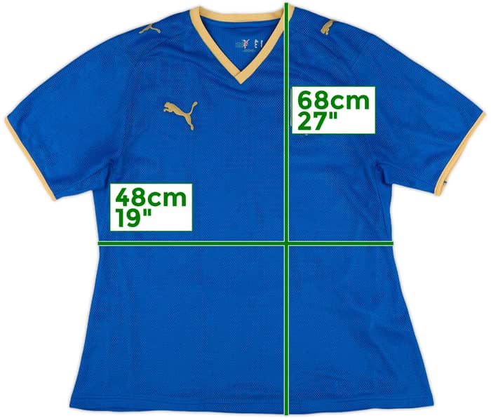 2007-08 Italy Home Shirt - 9/10 - (Women's L)