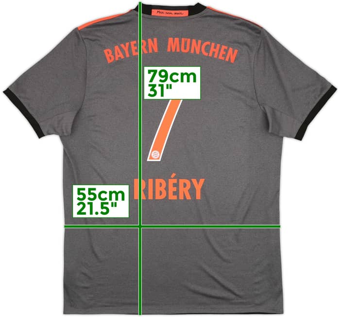 2016-17 Bayern Munich Away Shirt Ribery #7 - 10/10 - (L)