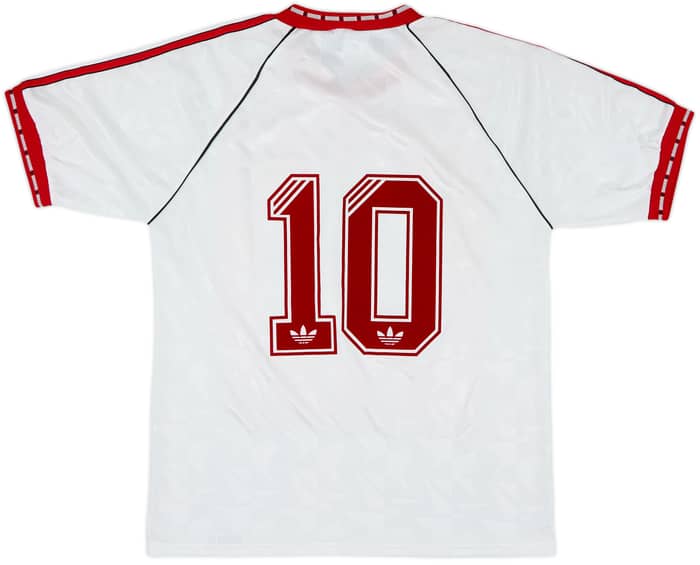 1990-91 Manchester United European Cup Winners Cup Shirt #10 (Hughes) - 9/10 - (L)