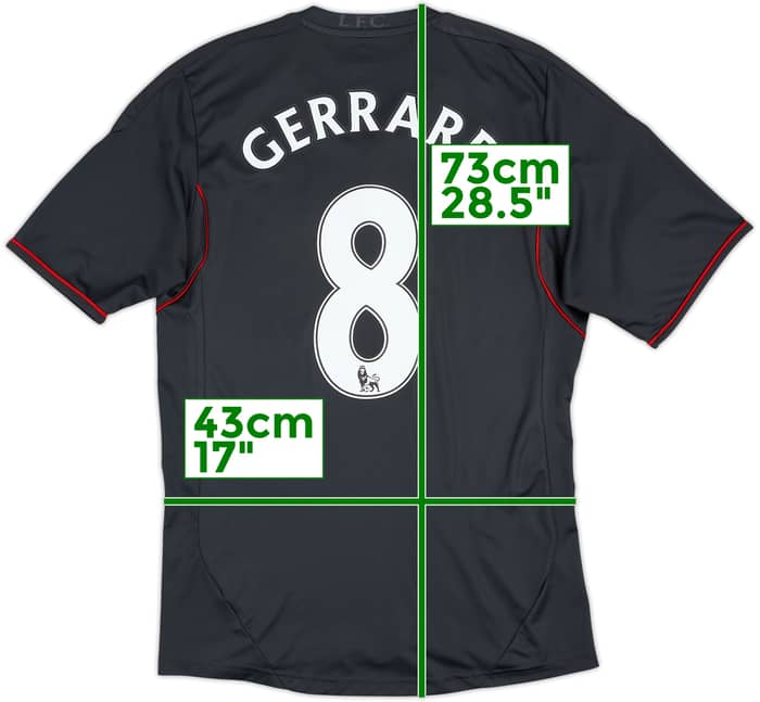 2011-12 Liverpool Away Shirt Gerrard #8 - 7/10 - (S)