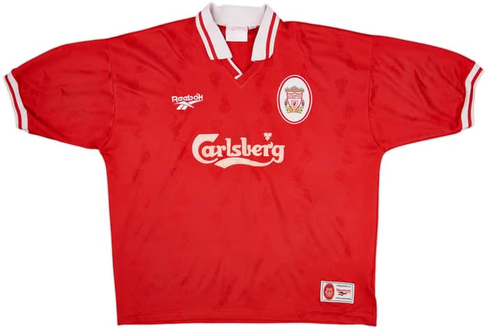 1996-98 Liverpool Home Shirt Fowler #9 - 6/10 - (XL)