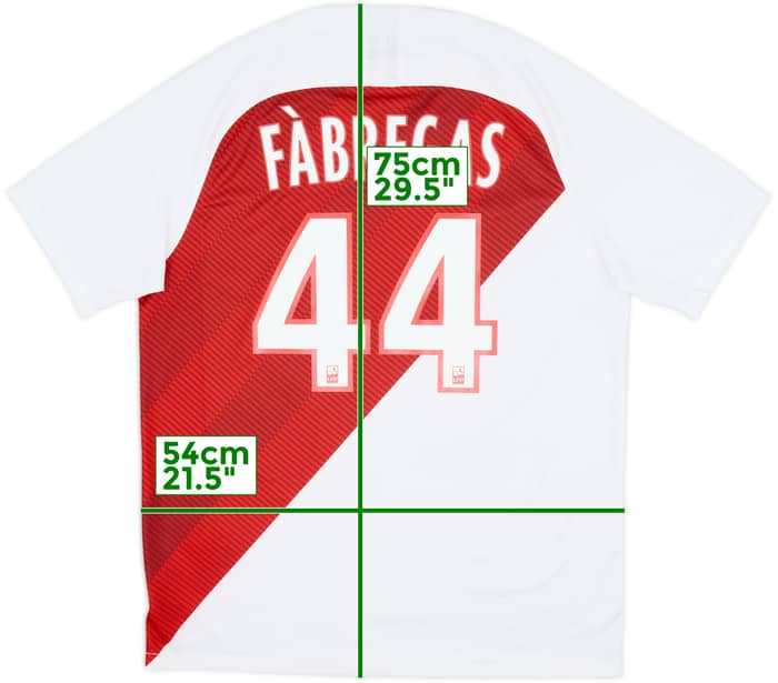 Camiseta de local del Monaco 2018-19 Fabregas #44 - 8/10 - (L)