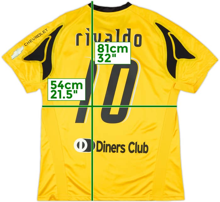 2007-08 AEK Athens Home Shirt Rivaldo #10 (XXL)