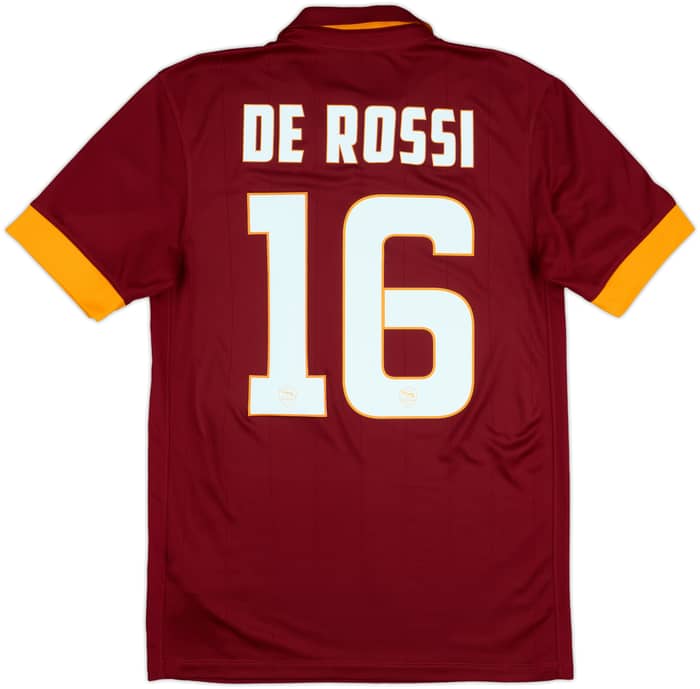 2014-15 Roma Home Shirt De Rossi #16 - 10/10 - (S)