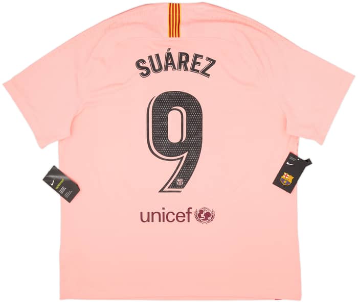 2018-19 Barcelona Authentic Third Shirt Suarez #9 (XXL)