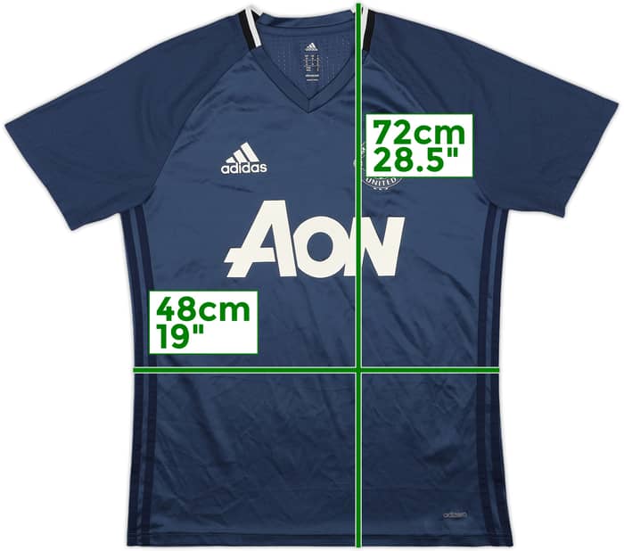 2016-17 Manchester United adizero Training Shirt - 8/10 - (M)