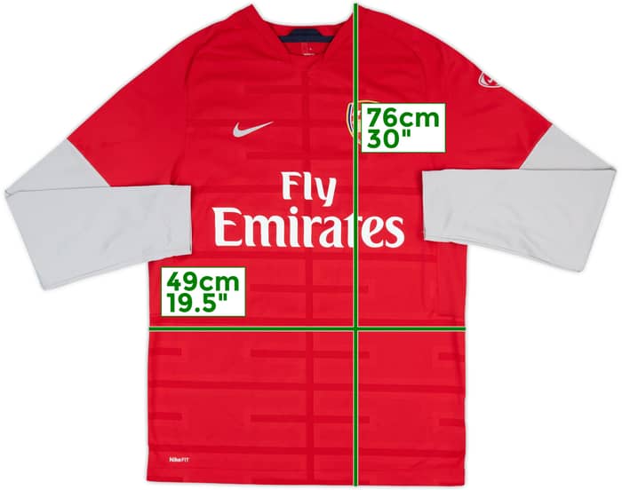2009-10 Arsenal Nike Training L/S Shirt - 8/10 - (M)