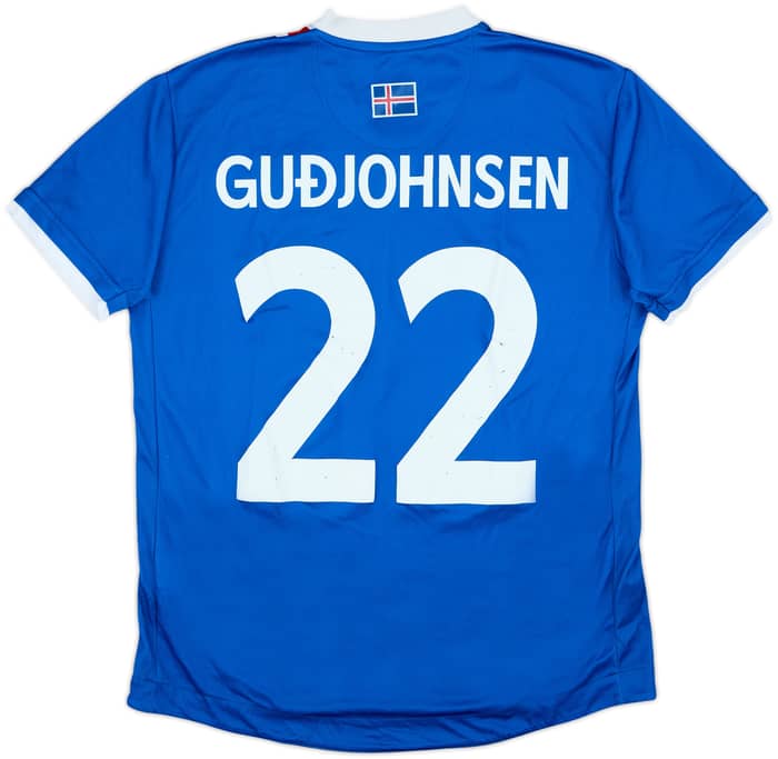 2016-18 Iceland Home Shirt Gudjohnsen #22 - 6/10 - (M)